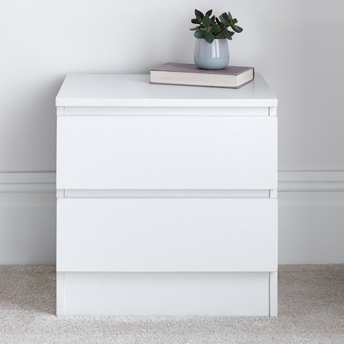Pair white wooden emma - of,